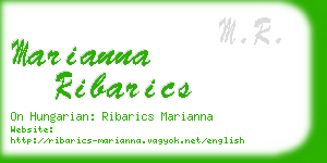 marianna ribarics business card